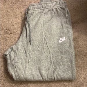 Gray Nike sweatpants